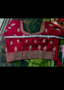 Beautiful bridal Rani pink lehenga