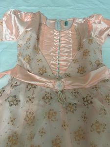 Peach Party Floral Dress