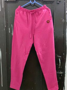 Pink Joggers with Heart Detail