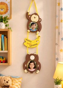 Wooden Photo Frame Monkey