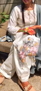 pakistani full drees kurti palzo and fancy dupatta
