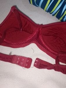 30(75cm) Size Padded  Maroon Bra And Panty Set
