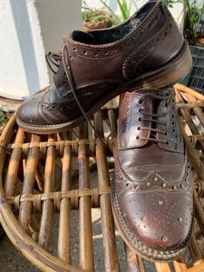 Leather Brogue Dress Shoes