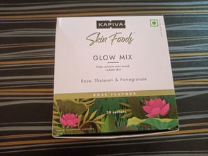 Kapiva Skin Food Glow Mix (For Glowing And Radiant Skin), 15 Sachets Are Available, It Is Best To Drink At Evening With Glass Of Water Please Check Instructions