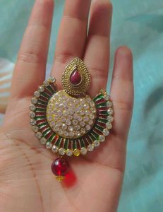 Green Red Ethnic Earrings - Coins Only