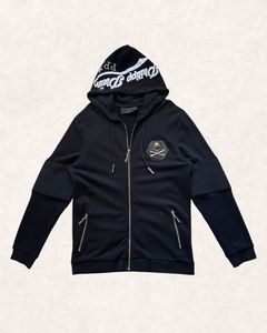 Authentic Philipp Plein Embellished Skull Hoodie