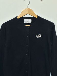 Karl Lagerfeld Black Cardigan