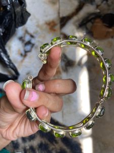 Gemstone Bangle Bracelet Set