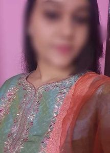 Elegant Teal Kurta Set with Orange Dupatta