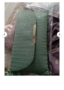 Sparkly Teal Clutch Bag+ golden bengals