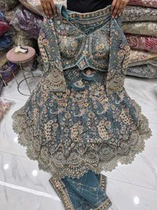 🦚💙 Peacock Pattern Lehga💙🦚