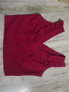 Chic Ruffle Trim Top