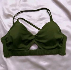 Olive Green Bra