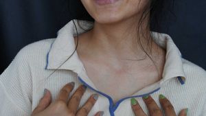 Cream Ribbed Polo Neck Top