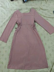 Elegant Mauve Midi Dress