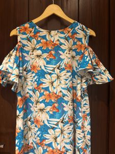 Floral Cold Shoulder Top