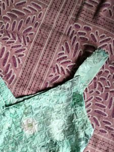 Beautiful Mint Green Ethnic kurti