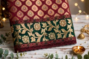 Elegant Silk Blend Saree with Blouse
