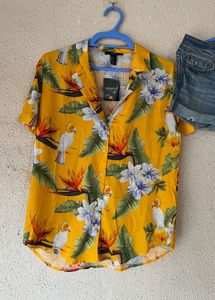 Forever 21 Floral Print Shirt