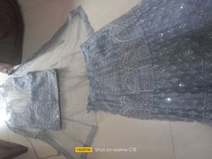 Elegant Grey Lehenga Choli Set