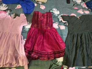 Girls Frocks Combo Of 3