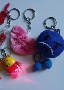 Cute &amp; Fun Keychain Collection 10 pcs set