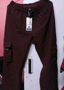 Maroon/Black Cargo Pants