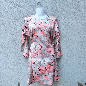 Floral Print Long Sleeve Dress