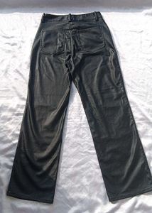 Brand New (H&amp;M)Black Leather Flared Pant