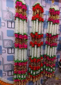 Red Marigold + mogra Strings