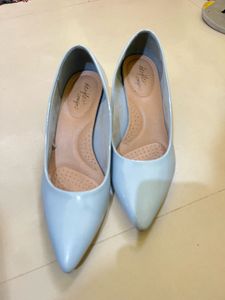 Women's Light Blue Pointed Toe Heels