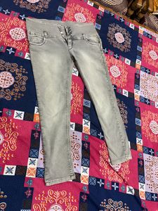 Stylish Grey Denim Jeans