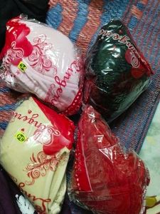 4 Pcs Bra Set - Red, Pink, Cream &amp; black