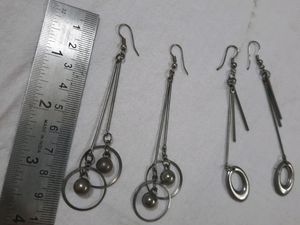 Metal Drop Earrings Set