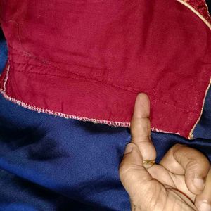 🛍️Shaded Blue Saree with Embellished Blouse