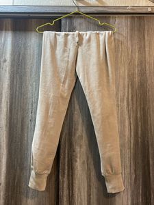 H&amp;M Beige Velvet trousers