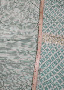 Sea Green And White Tunic