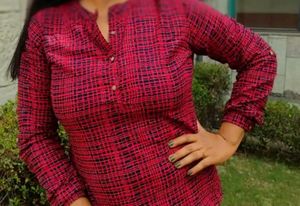 Red Shirt Style Top