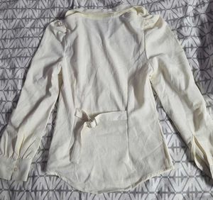 Formal Collared Neck Wrap Style Full Sleeve Shirt