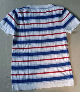🇰🇷Striped Knit T-Shirt