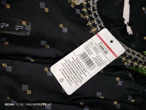 Stylish Black Printed Kurta Pure cotton