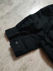 Black Button-Down Shirt