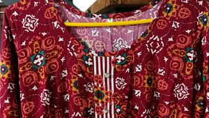 Pleated Kurta Dress