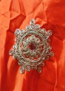 3 pcs Elegant Orange Ethnic Gown