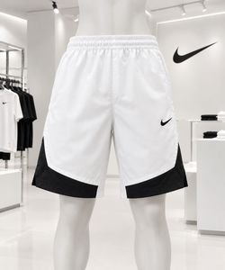 Nike Men's White & Black Athletic Shorts