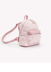 Cute Pink Floral Mini Backpack