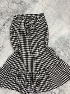 Cute Gingham Ruffle Skirt