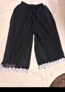 Black &amp; White Embroidered Kurta Set