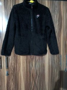 Fila Black Teddy Fleece Jacket