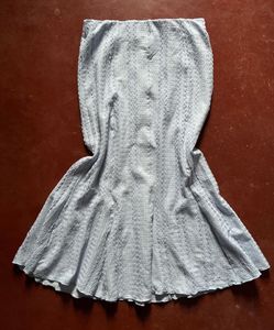 Light Blue Textured Skirt